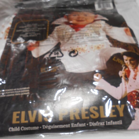 NEW RUBIES HALLOWEEN COSTUME ELVIS PRESLEY SZ 0-6 MONTHS ONESIE PANTS BOOTIES CA - Picture 5 of 9